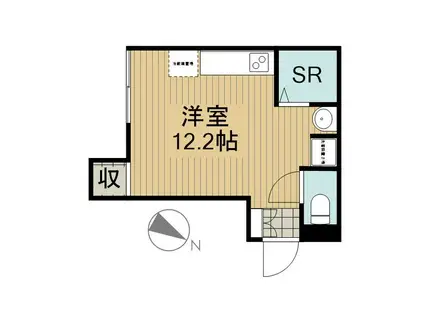 エクロール下丸子I(ワンルーム/2階)の間取り写真