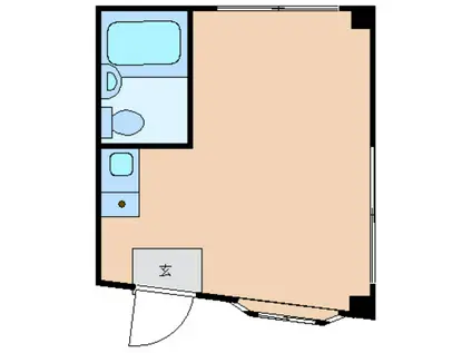 第134新井ビル(ワンルーム/1階)の間取り写真