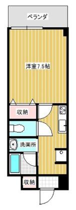 兼次AP(1K/2階)の間取り写真