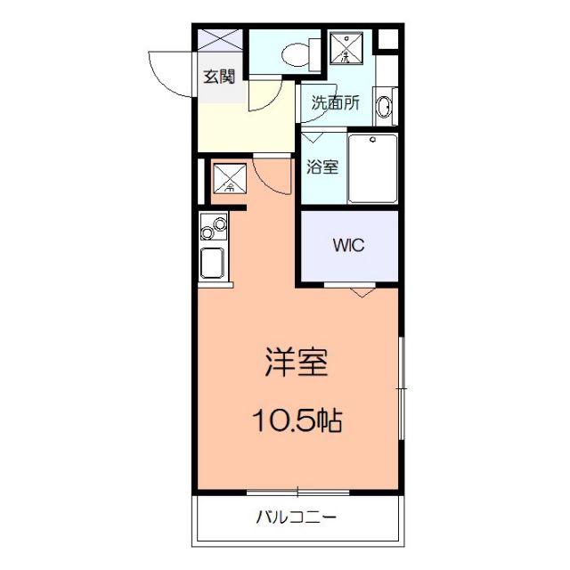VOLPE(ワンルーム/2階)の間取り写真