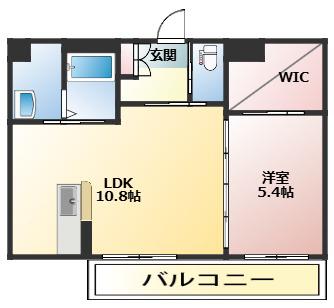アンビエラ(1LDK/2階)の間取り写真