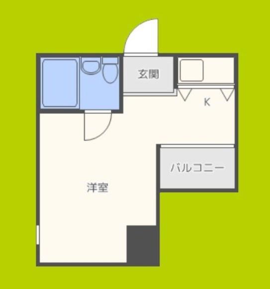 朝日プラザ西道頓堀(ワンルーム/9階)の間取り写真