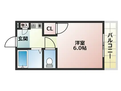 サンリバティ(1K/1階)の間取り写真