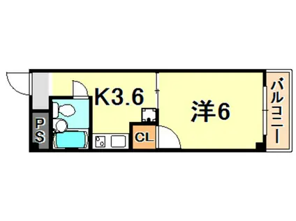 メゾン上沢(1DK/3階)の間取り写真