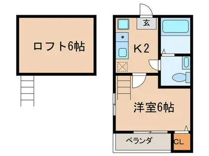 アイビス新守山(1K/1階)の間取り写真