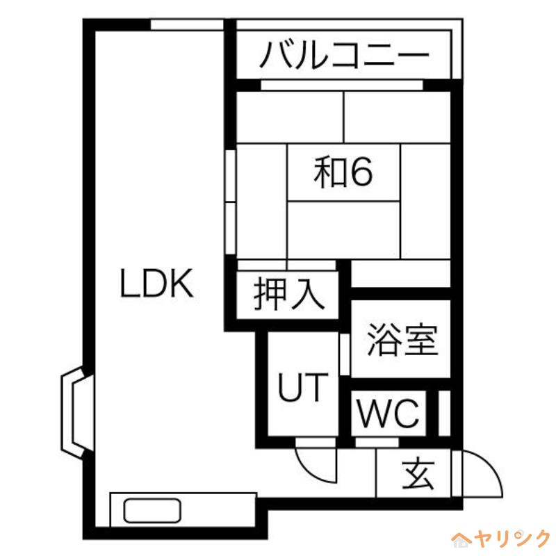 メゾン尾張旭(1LDK/3階)の間取り写真