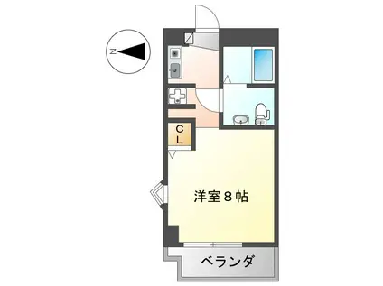 ST PLAZA KANAYAMA(ワンルーム/5階)の間取り写真