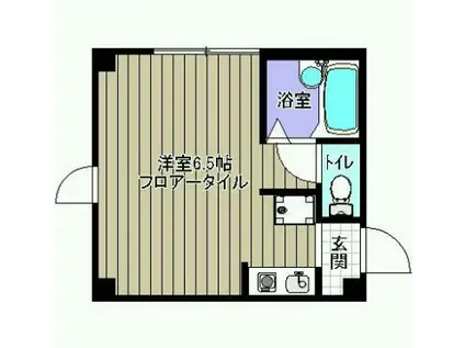 ピュア四谷(ワンルーム/3階)の間取り写真