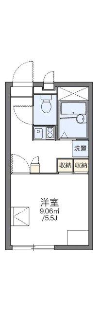 レオパレス水堂(1K/1階)の間取り写真