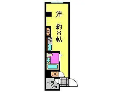 プレアール岩国駅東(ワンルーム/5階)の間取り写真