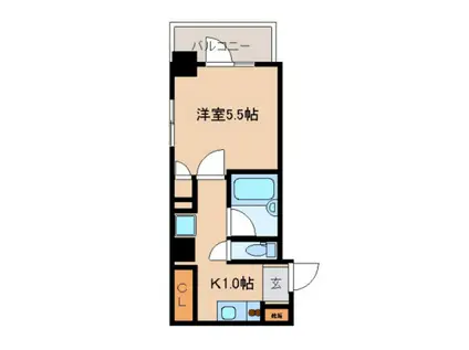 レジディア文京湯島(1K/10階)の間取り写真