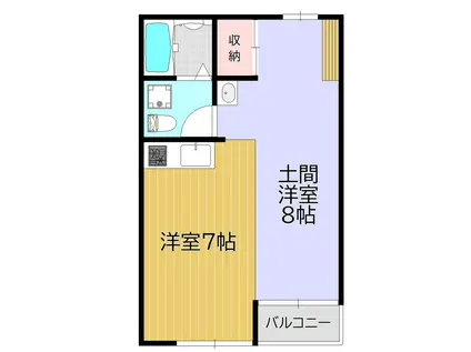 AEROAD(ワンルーム/2階)の間取り写真