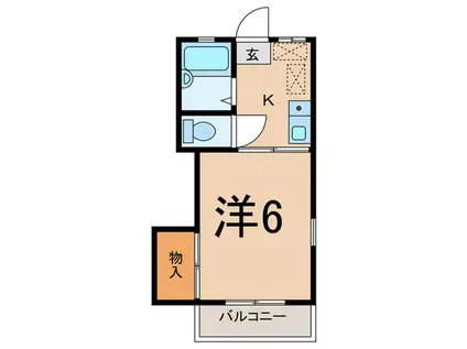 M&TCOURT(1K/2階)の間取り写真