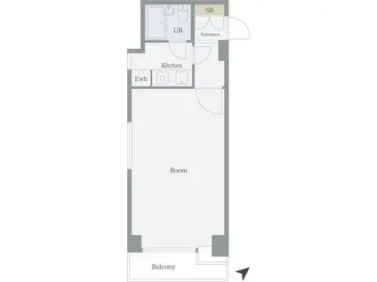 ADX目白(1K/5階)の間取り写真