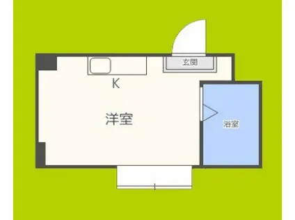 昭和グランドハイツ第二菅栄(ワンルーム/10階)の間取り写真