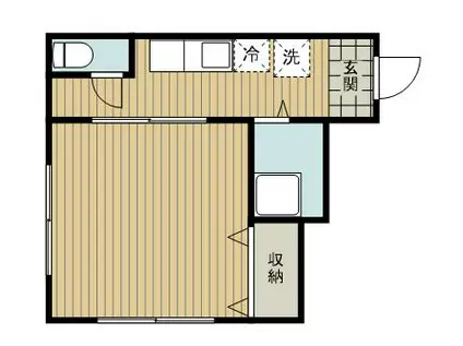 中川ハウス(1K/2階)の間取り写真