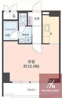 シティコープ谷町(ワンルーム/8階)の間取り写真
