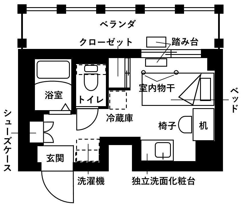 フレンシアエール仙川(ワンルーム/6階)