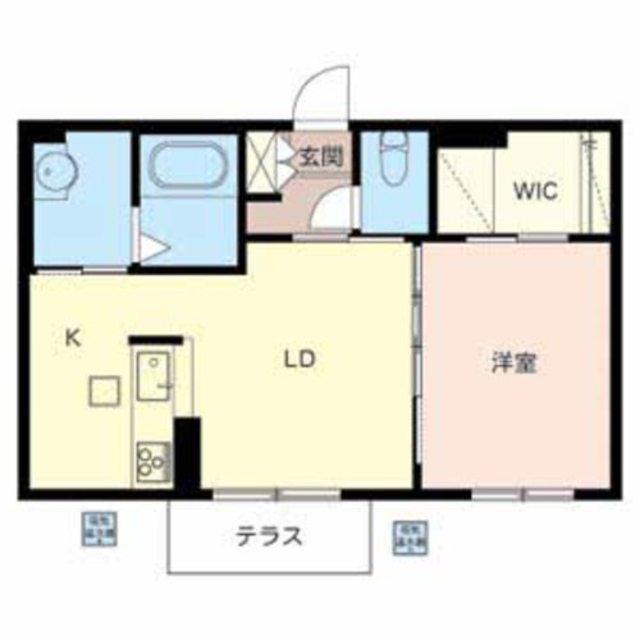 シャーメゾンクレシア(1LDK/1階)の間取り写真