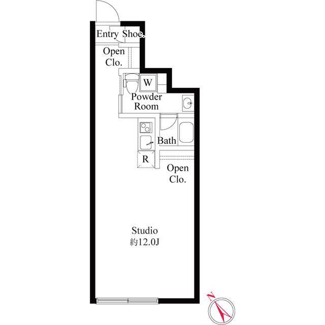 フロンティアコンフォート板橋ときわ台(ワンルーム/4階)の間取り写真