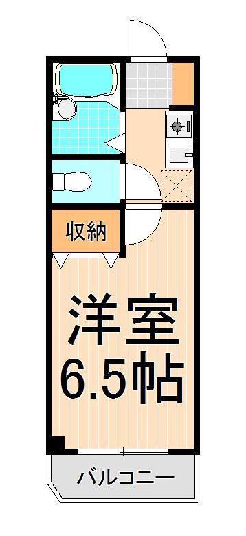 ジョイフル亀有(1K/1階)の間取り写真