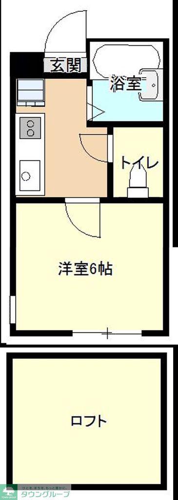 ウィステリアK(1K/1階)の間取り写真