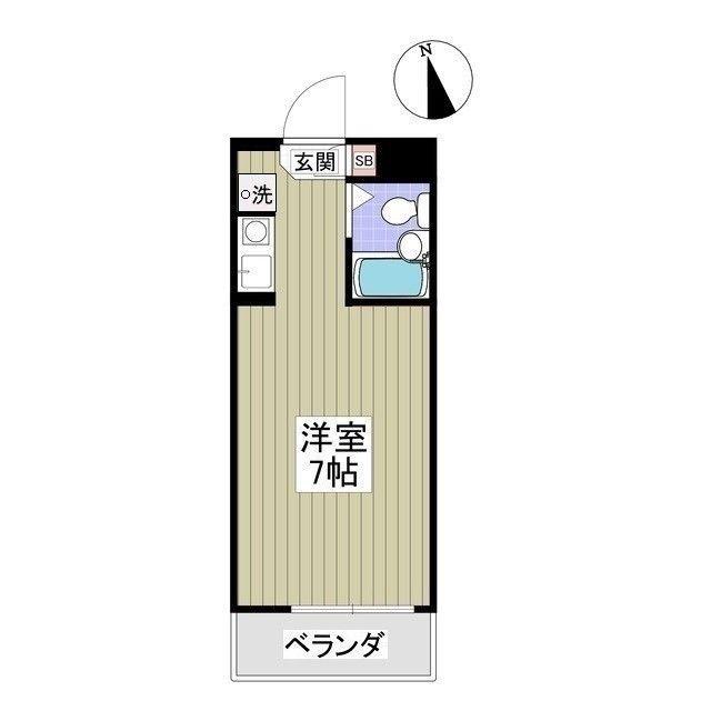 コピ坂戸II(ワンルーム/2階)の間取り写真