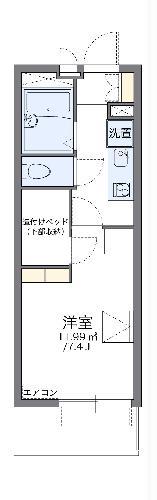 レオパレスアメニティ名古屋(1K/4階)の間取り写真