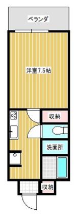 兼次AP(1K/2階)の間取り写真