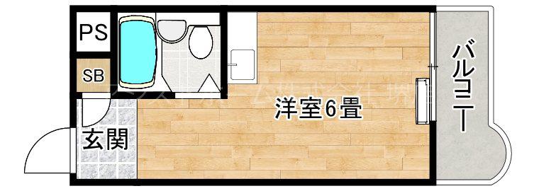 朝日プラザ堺東(ワンルーム/7階)の間取り写真