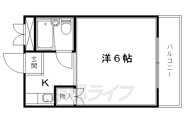 メゾン・アイゼン(1K/2階)の間取り写真