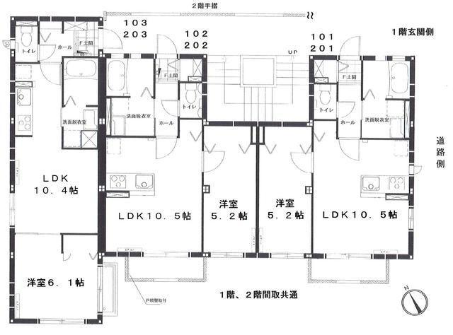 アーバングレイス西荻(1LDK/1階)の間取り写真
