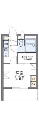 レオパレス横浜西寺尾(1K/3階)の間取り写真