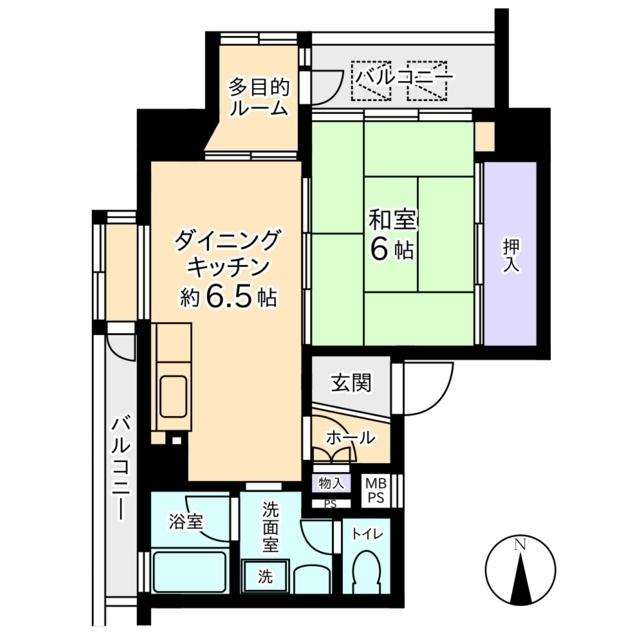 ライブ1かなざわ(1DK/5階)の間取り写真