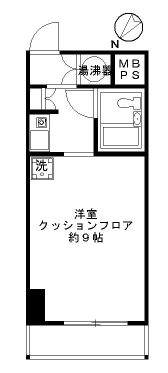藤和伊勢佐木町ハイタウン(1K/10階)の間取り写真
