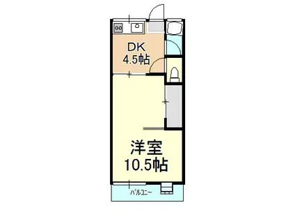 ガーデンハイツ(1DK/1階)の間取り写真