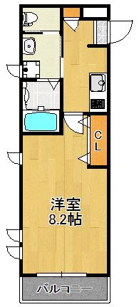 グランメゾン綱島(1K/2階)の間取り写真