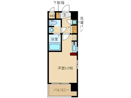 クレアート新大阪パンループ(1K/5階)の間取り写真