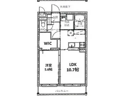 BLISS高松(1LDK/4階)の間取り写真