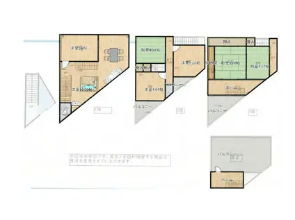 エル東三国(6LDK/3階)の間取り写真