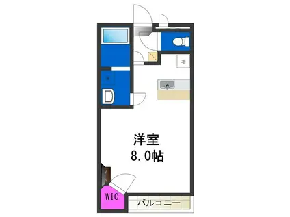 レオパレス照ヶ丘(1K/2階)の間取り写真