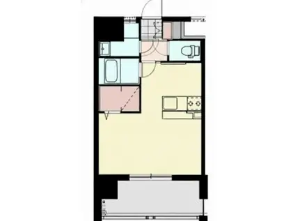 カリフォルニア APT(ワンルーム/8階)の間取り写真