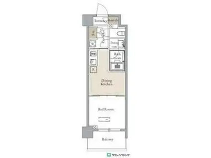 グランカーサ四谷(1DK/8階)の間取り写真