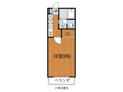 高根サンスター(1K/1階)の間取り写真