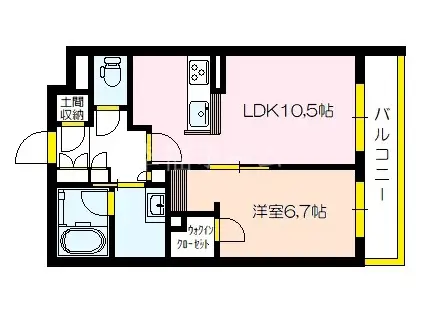 THE CLASS 城東 RESIDENCE(1LDK/2階)の間取り写真