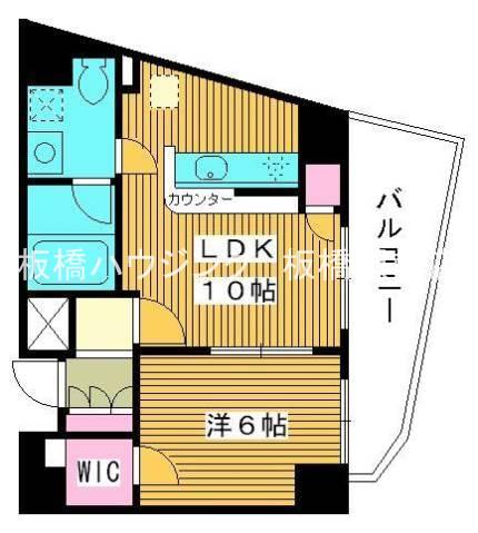 プロスペクト西巣鴨(1LDK/7階)の間取り写真
