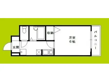 プラザコウエイII(1K/5階)の間取り写真