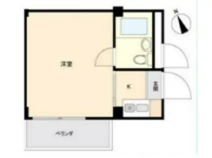 メゾン・ド・モナーク(ワンルーム/1階)の間取り写真