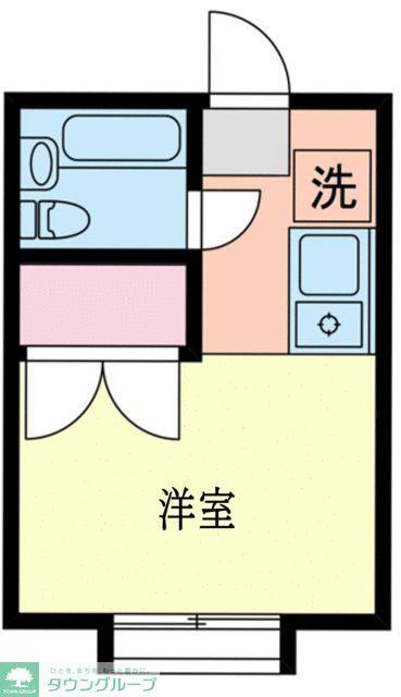 チェリーコーポ(ワンルーム/1階)の間取り写真