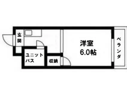 メゾンドトキワ(1K/3階)の間取り写真